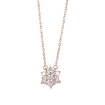 18K Rose gold Diamond Necklace (17A40000271)