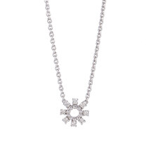 18K White gold Diamond Necklace (17A40000288)