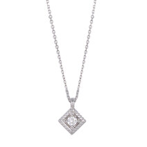 18K White gold Diamond Necklace (17A40000285)