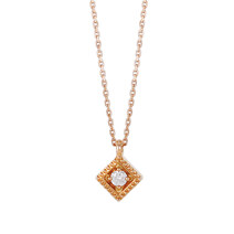 18K Rose gold Diamond Necklace (17A40000276)