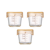 More convenient baby food container 3p 280 ml BEIGE