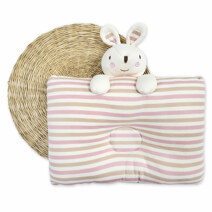无荧光 粉色兔子 婴儿定型枕
