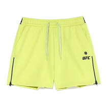 UFC UT Side Zip Shorts LIME_M