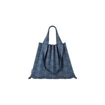 Two Way Shopper Bag Wide Indigo Blue